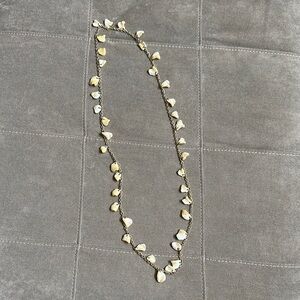Chic Gold and Cream Shell Necklace